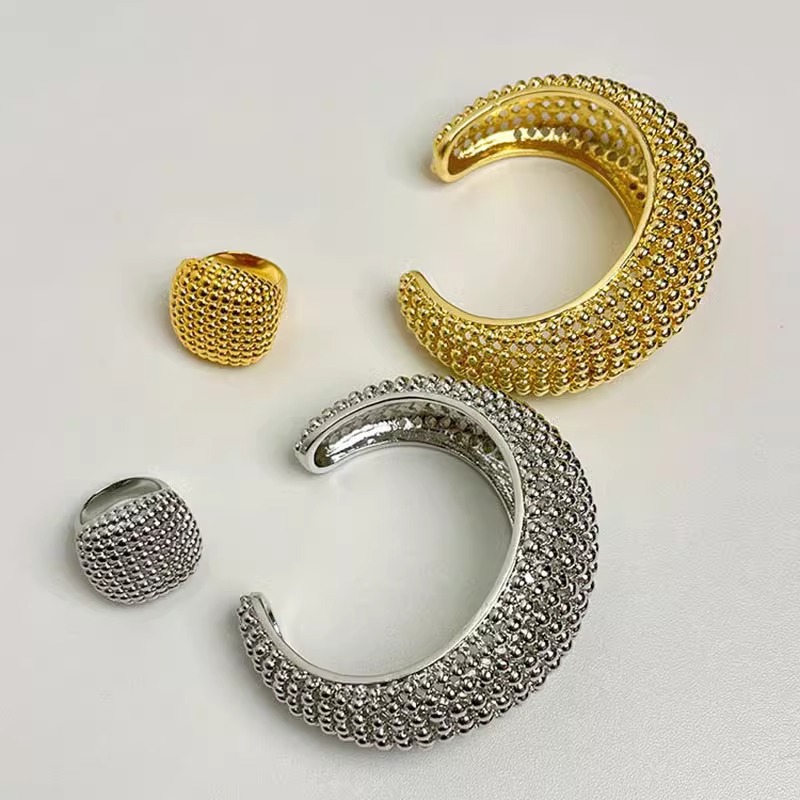 Minimalist Ring Stackable - Conjunto de Anillos y Brazaletes Abiertos