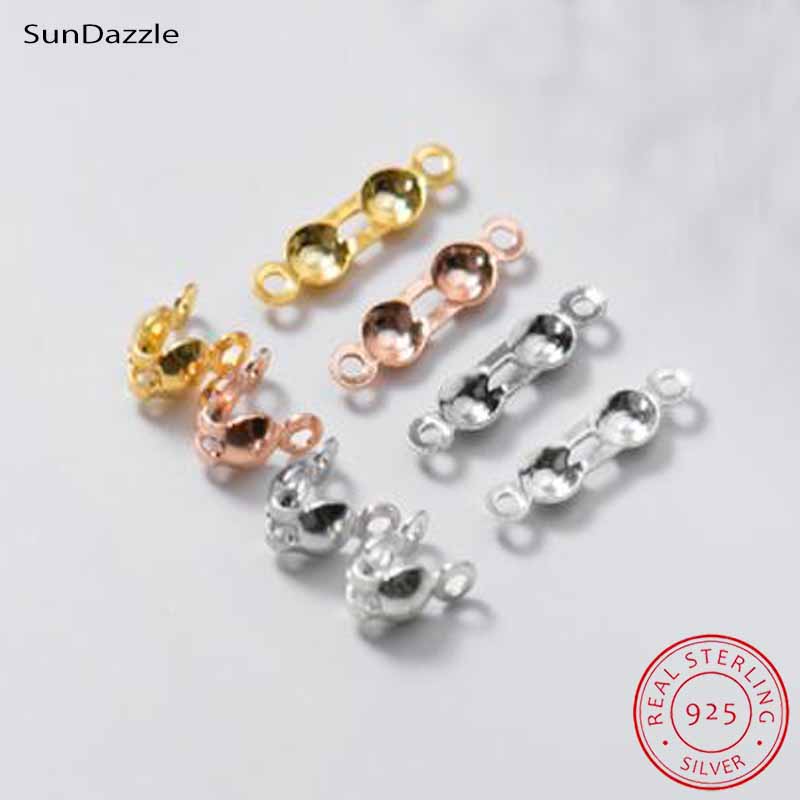 Charm Bracelet Beads - 4 piezas de Plata de Ley