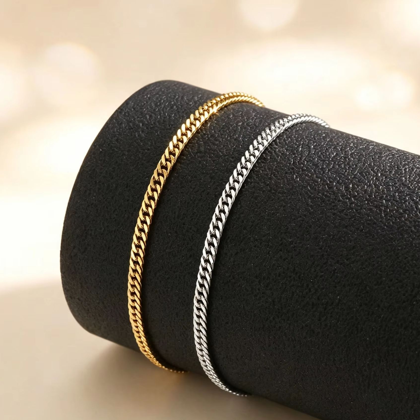 Jc Jewelry & Watches Reviews - Tobillera fina cubana para mujer, cadena