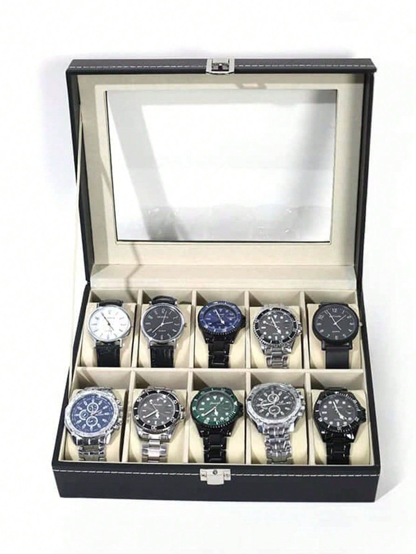 Jewelry Watches Box - Caja de Relojes de Cuero con