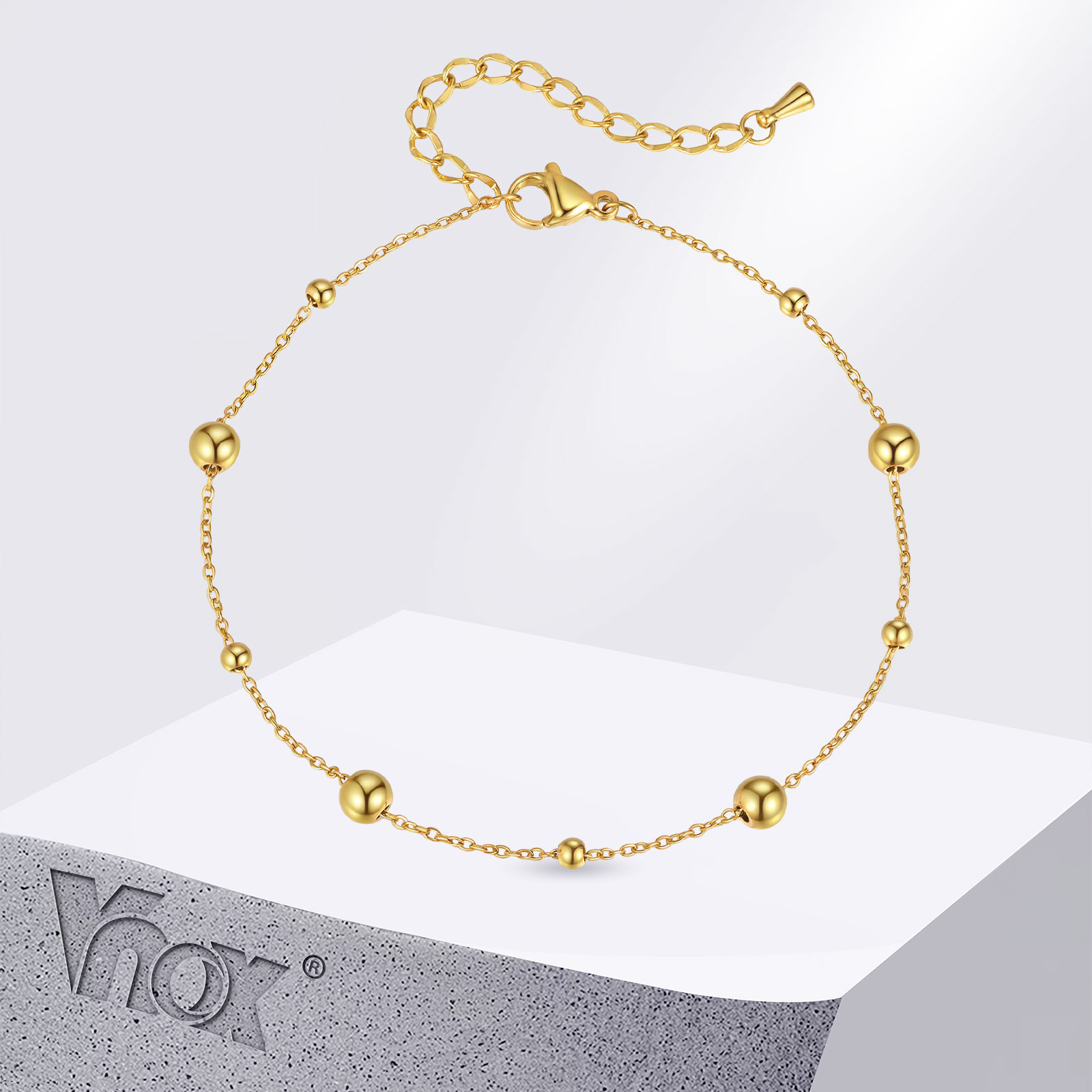 Jc Jewelry & Watches Reviews - Tobilleras Vnox de acero inoxidable con