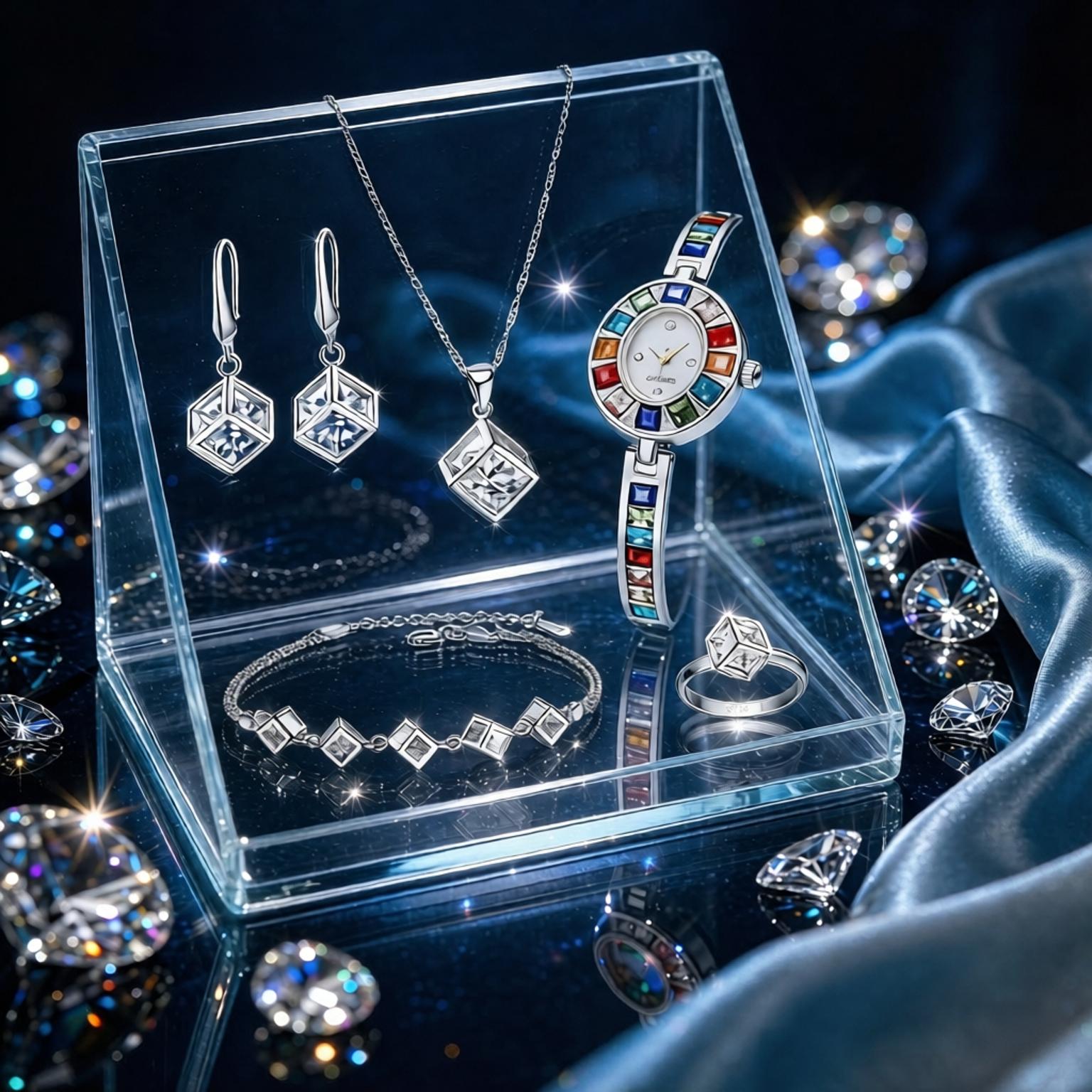 Best Jewelry Watches For Women - Conjunto de Lujo de Collar, Anillo
