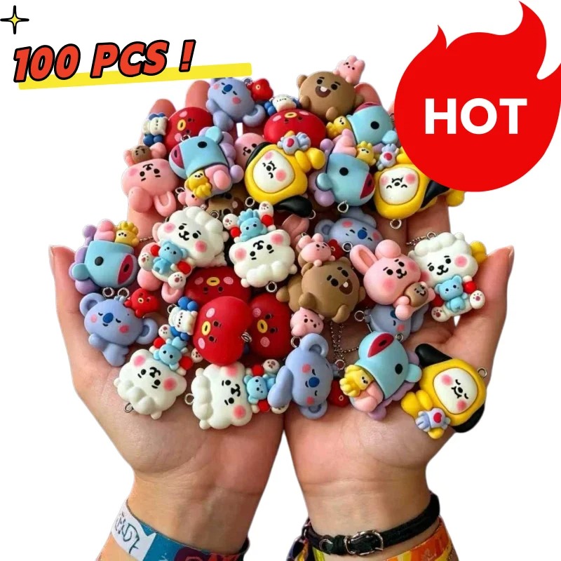 Charm Bracelet Beads - 7 piezas de dijes de resina