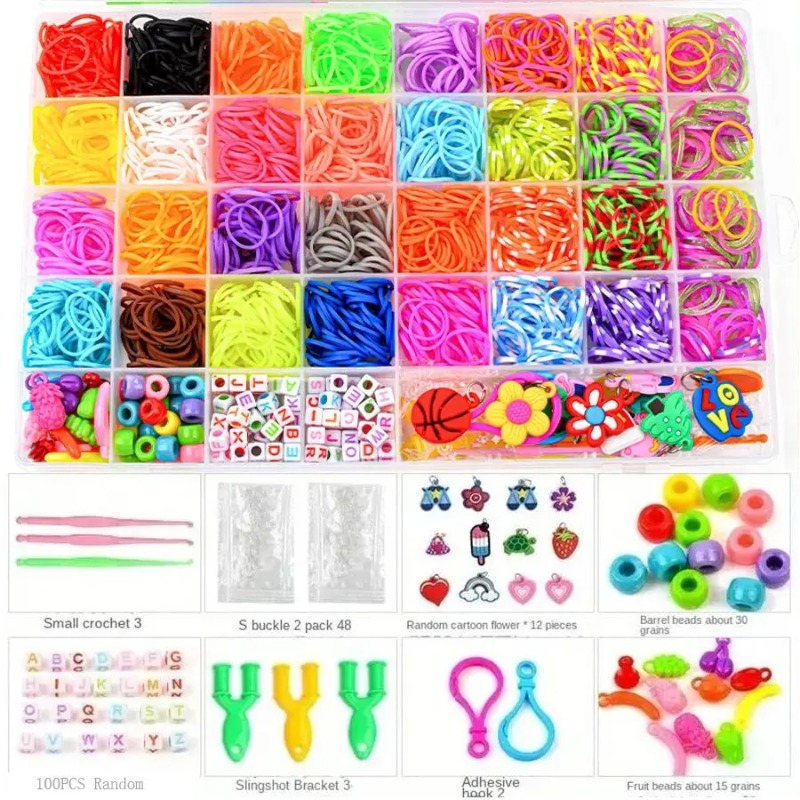 Charm Bracelet Beads - 4300+ Piezas de Bandas Elásticas de