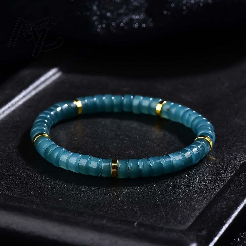 Charm Bracelet Beads - Pulsera de cuentas de jadeíta natural