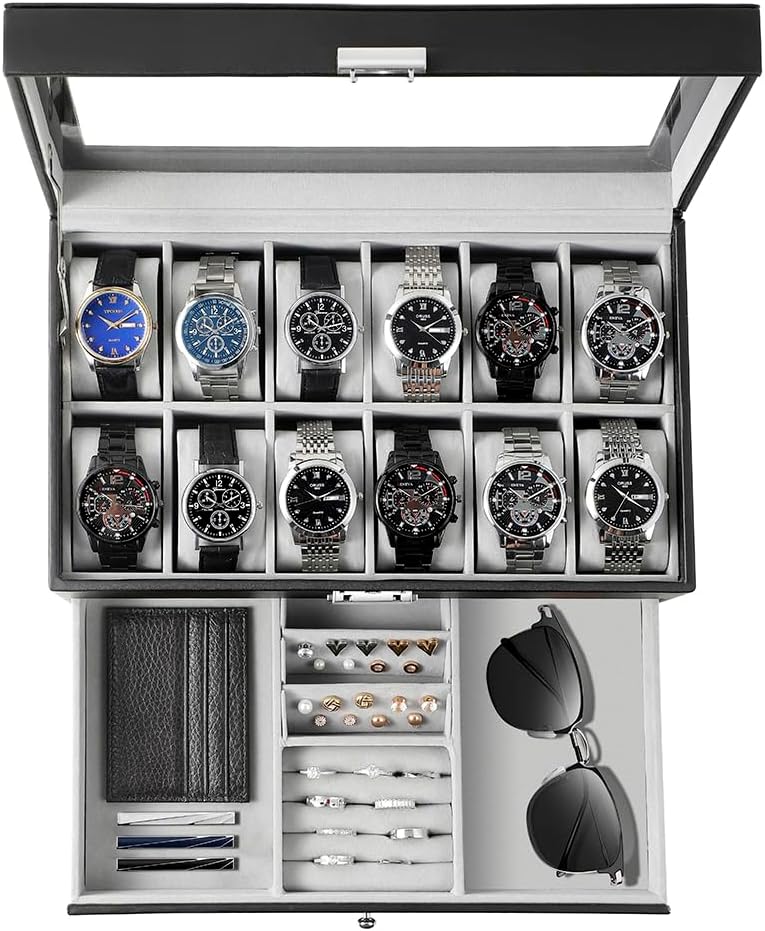 Jewelry Watches Box - Estuche Organizador de Relojes para Hombre,