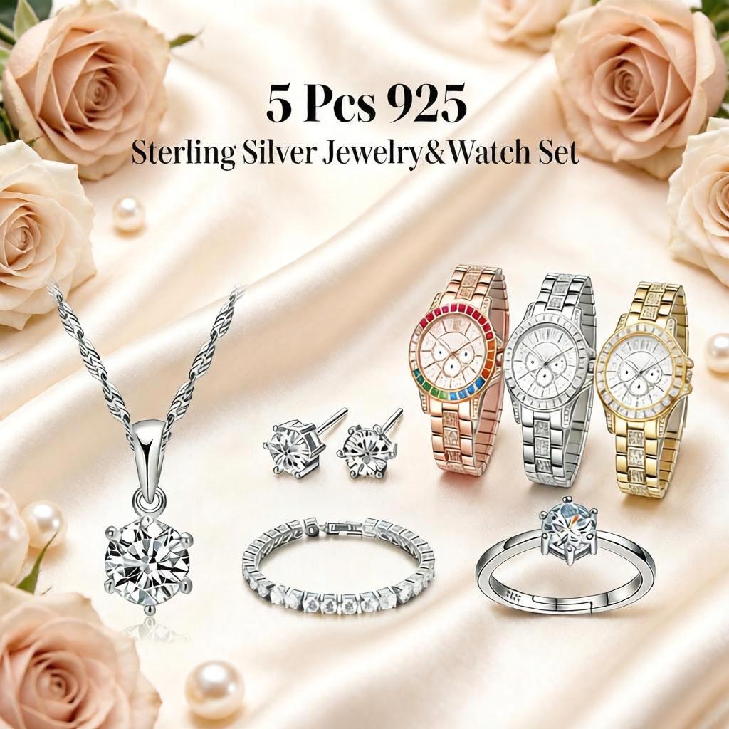 Hermoso Conjunto de Collar, Pe - Best Jewelry Watches For Women reseña y precio