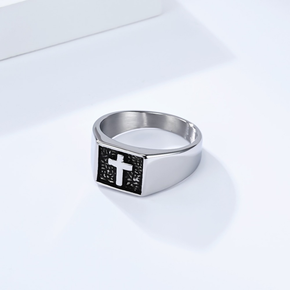 Anillo Somen Vintage de acero  - Mens Signet Ring reseña y precio