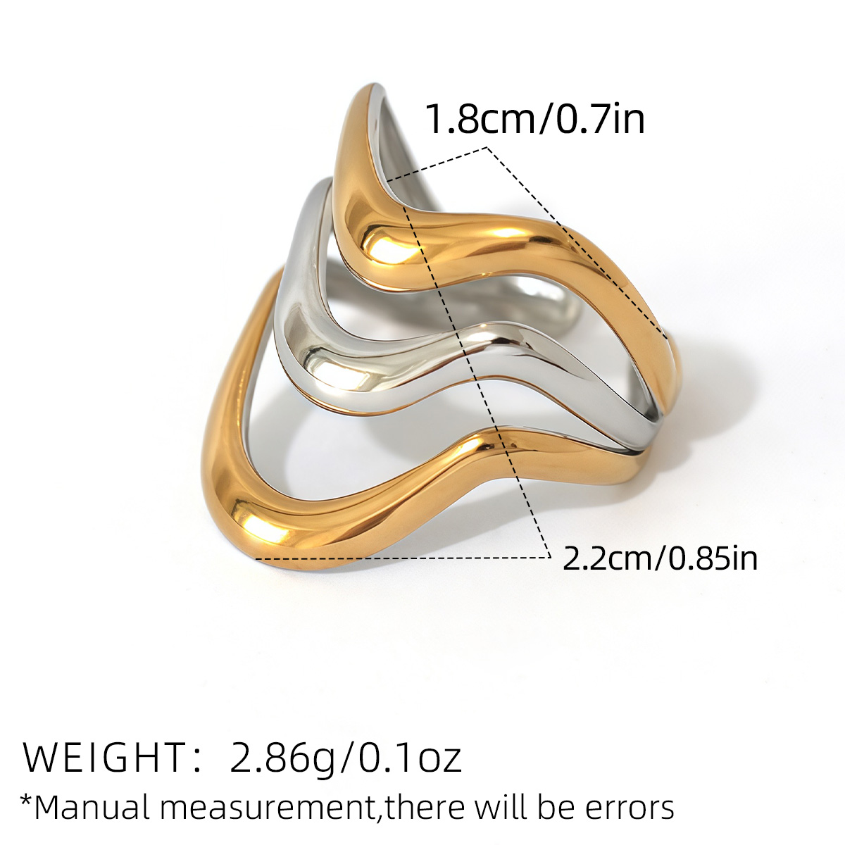 Anillos Geométricos Lineales M - Minimalist Ring Stackable reseña y precio