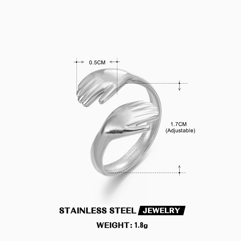 Anillo de abrazo entrelazado p - Minimalist Ring Stackable reseña y precio