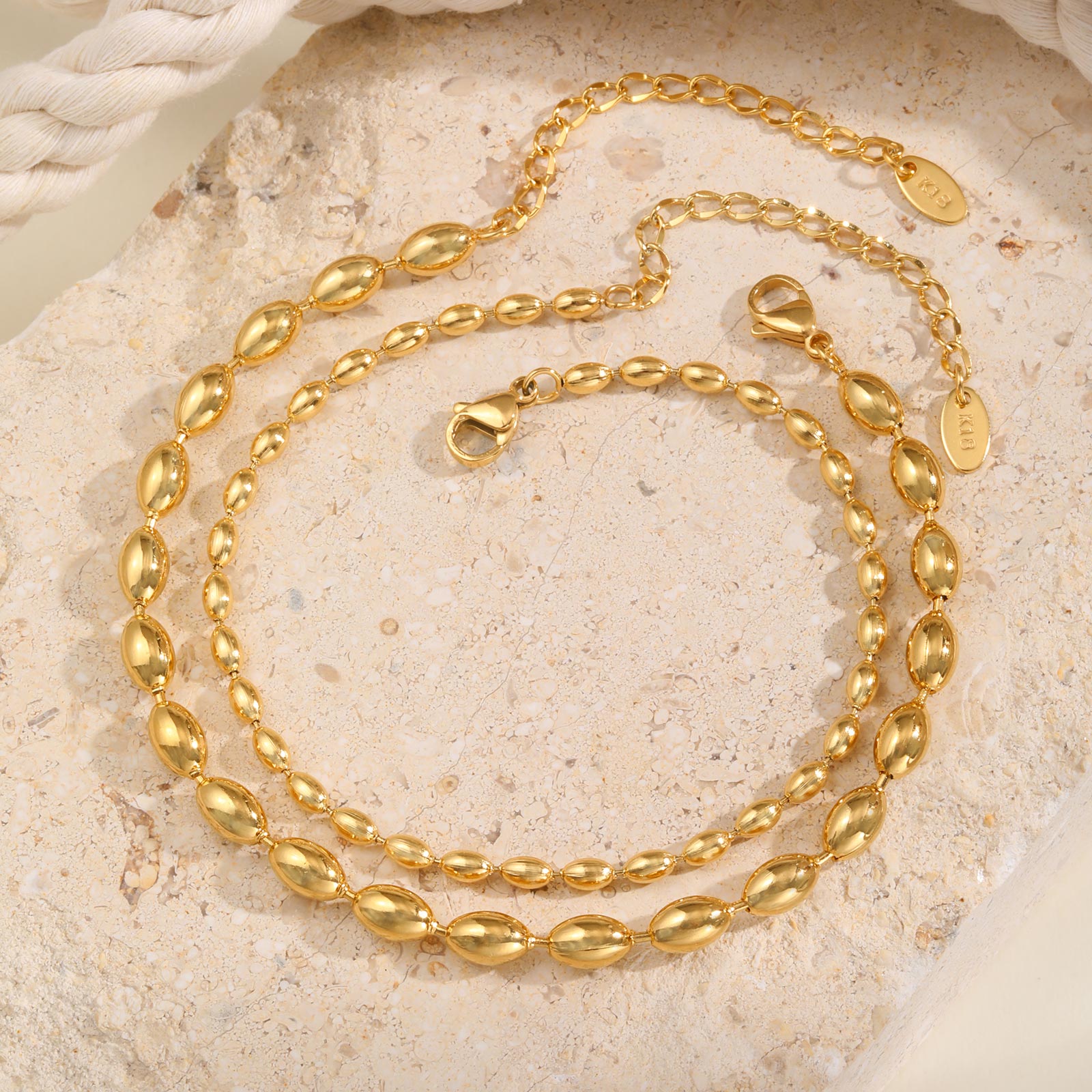 Tobillera de cadena de cuentas - Jc Jewelry & Watches Reviews reseña y precio