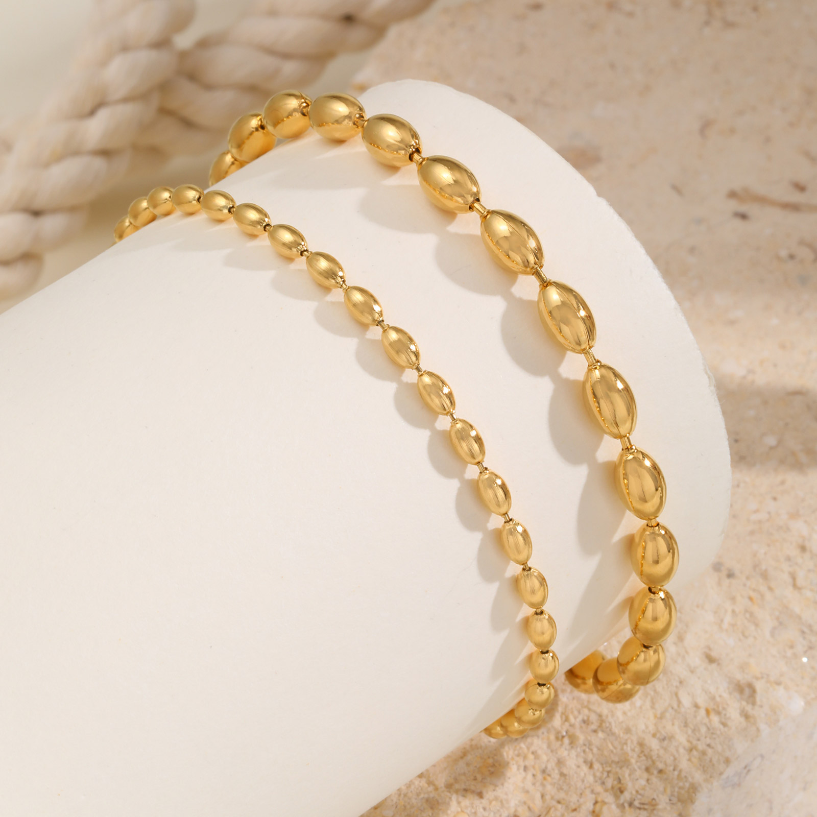 Tobillera de cadena de cuentas - Jc Jewelry & Watches Reviews reseña y precio