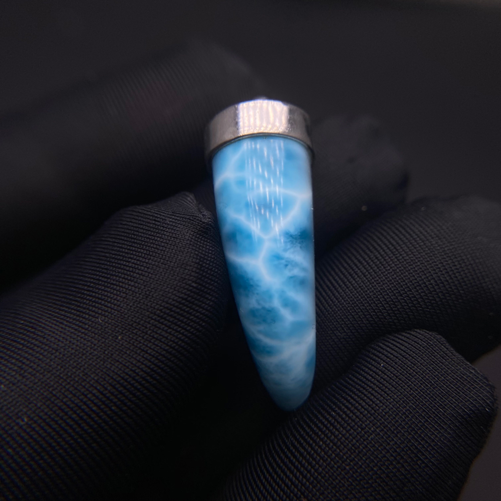 Colgante de Larimar azul Natur - Wolf Jewelry & Watches Tampa Reviews reseña y precio