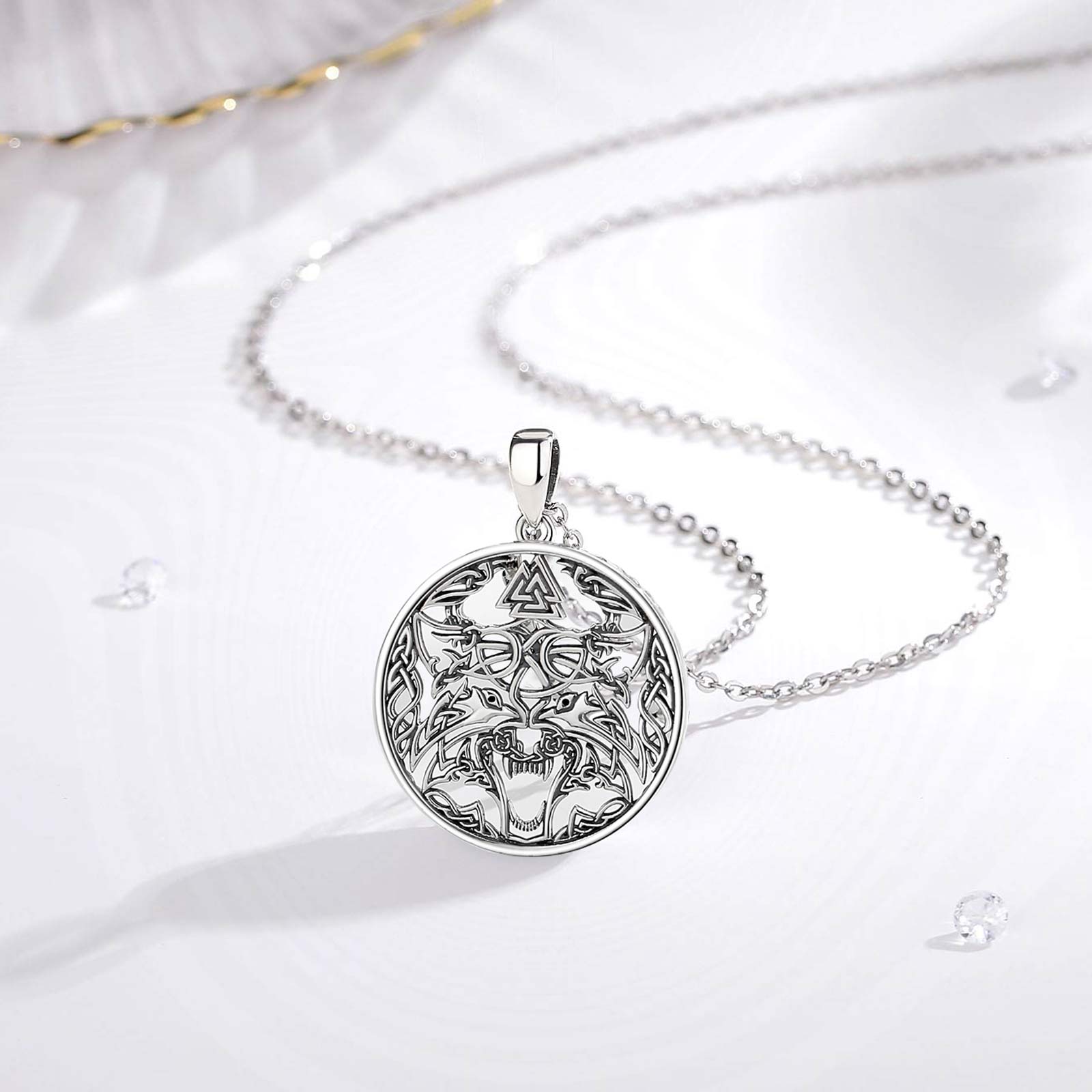 Eudora-collar de lobo vikingo  - Wolf Jewelry & Watches Tampa Reviews reseña y precio