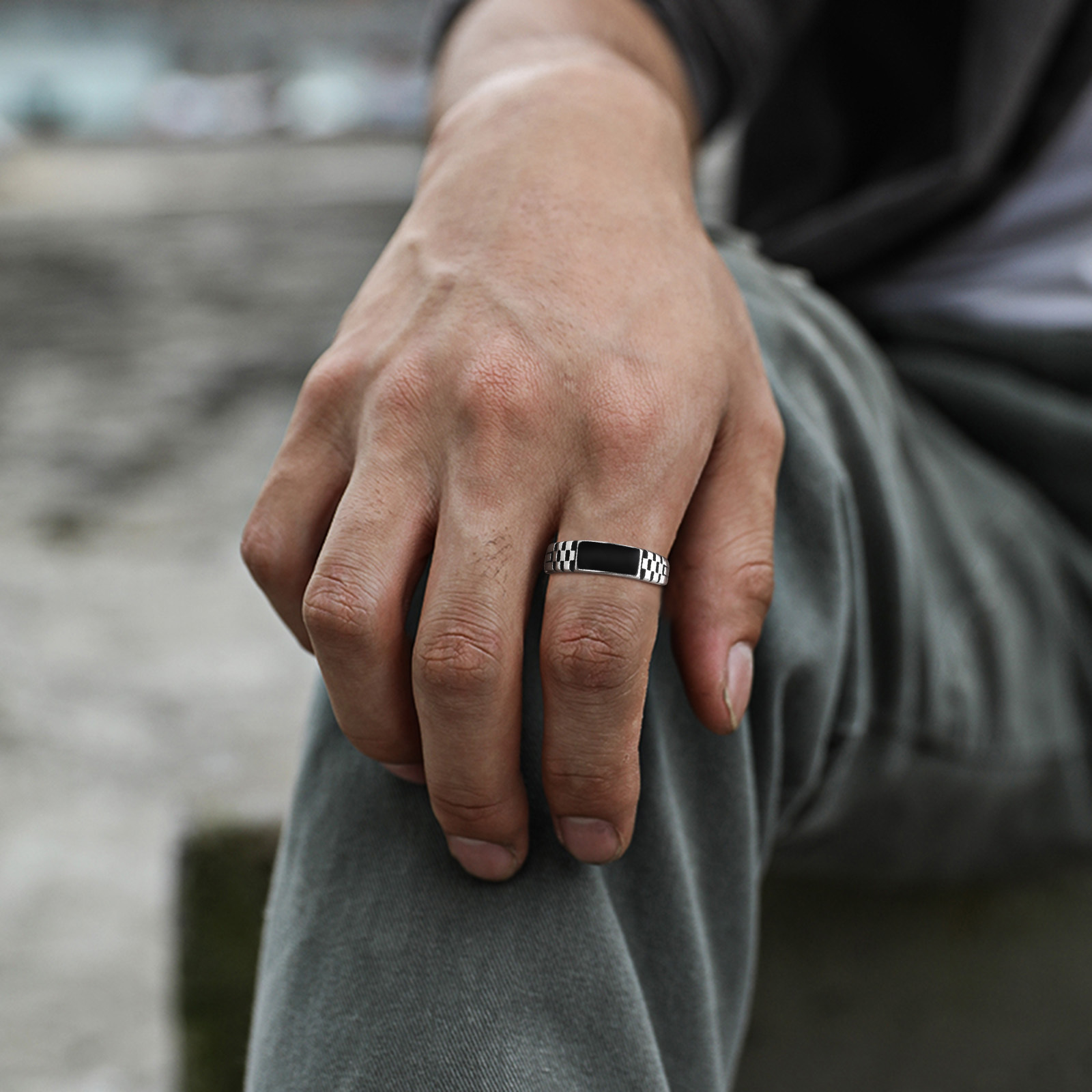 Anillos abiertos para hombre V - Mens Signet Ring reseña y precio