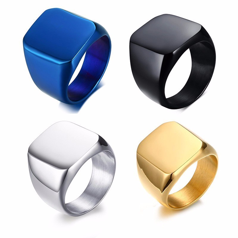 Anillo de sello personalizado  - Mens Signet Ring reseña y precio