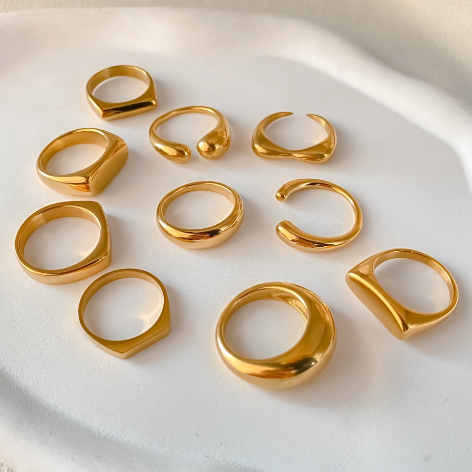 Anillos de sello gruesos de ac - Mens Signet Ring reseña y precio