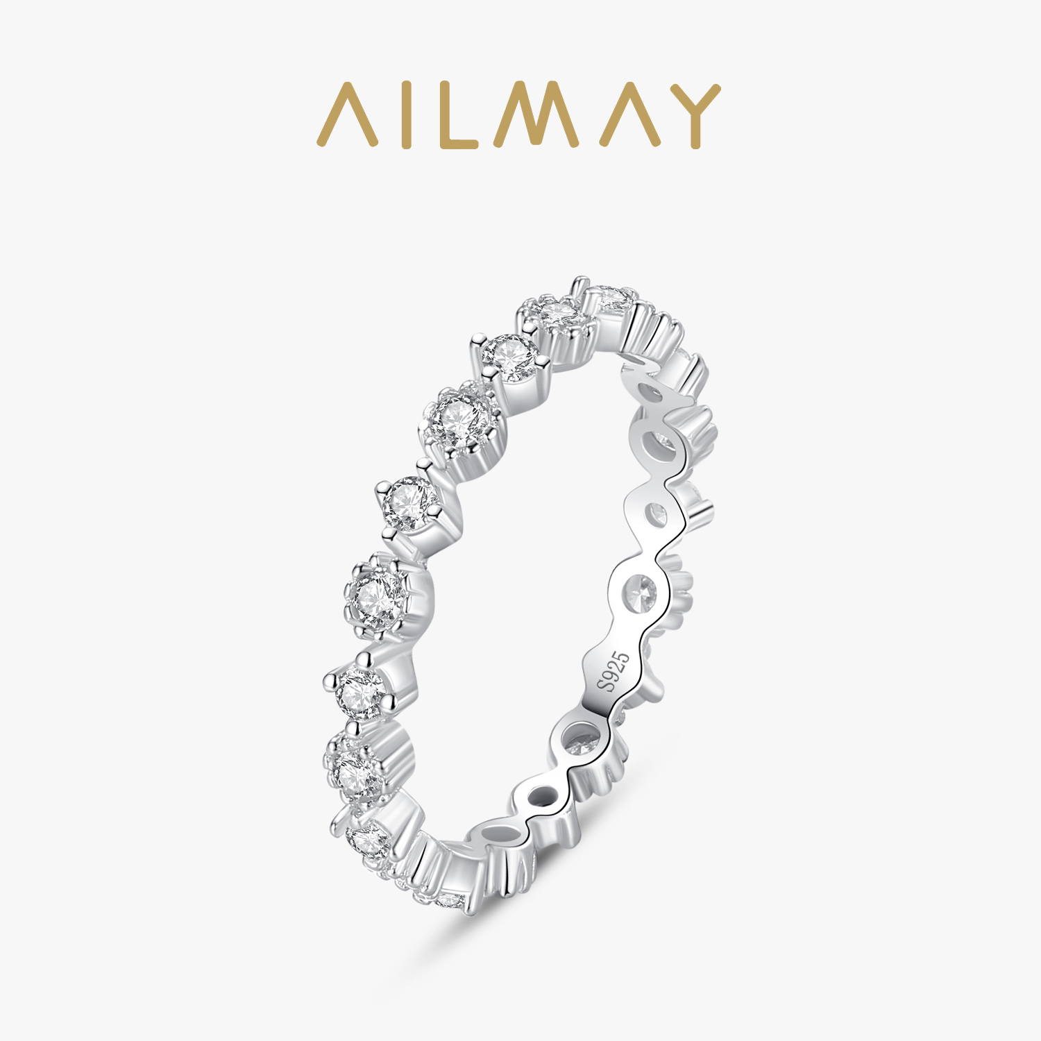 Ailmay-Anillo de circonia cúbi - Minimalist Ring Stackable reseña y precio