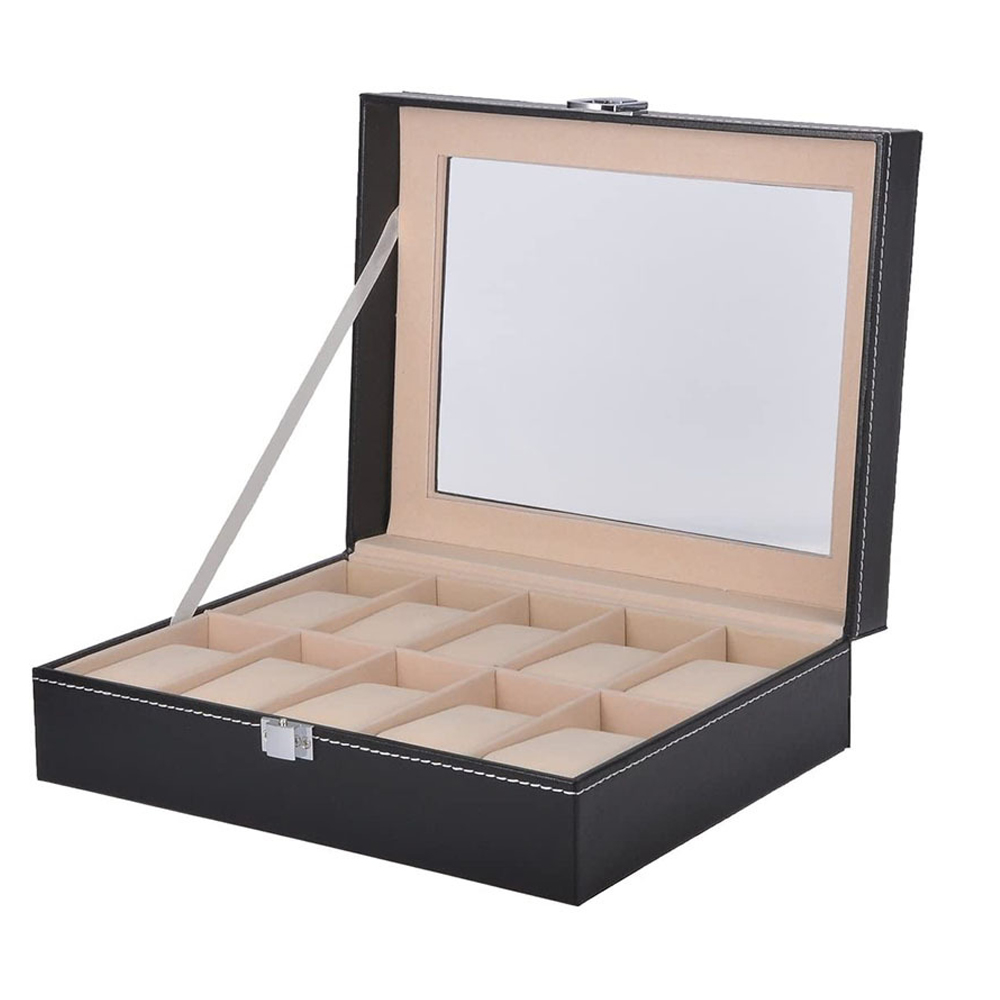 Caja de reloj de franela gris  - Best Jewelry Watches For Women reseña y precio