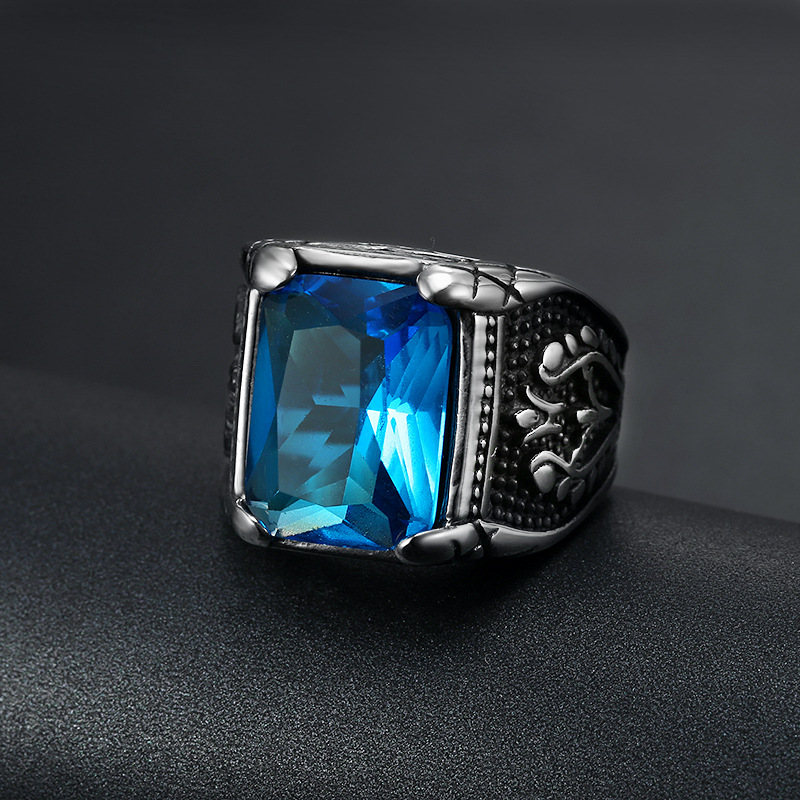 Anillo de acero inoxidable 316 - Mens Signet Ring reseña y precio