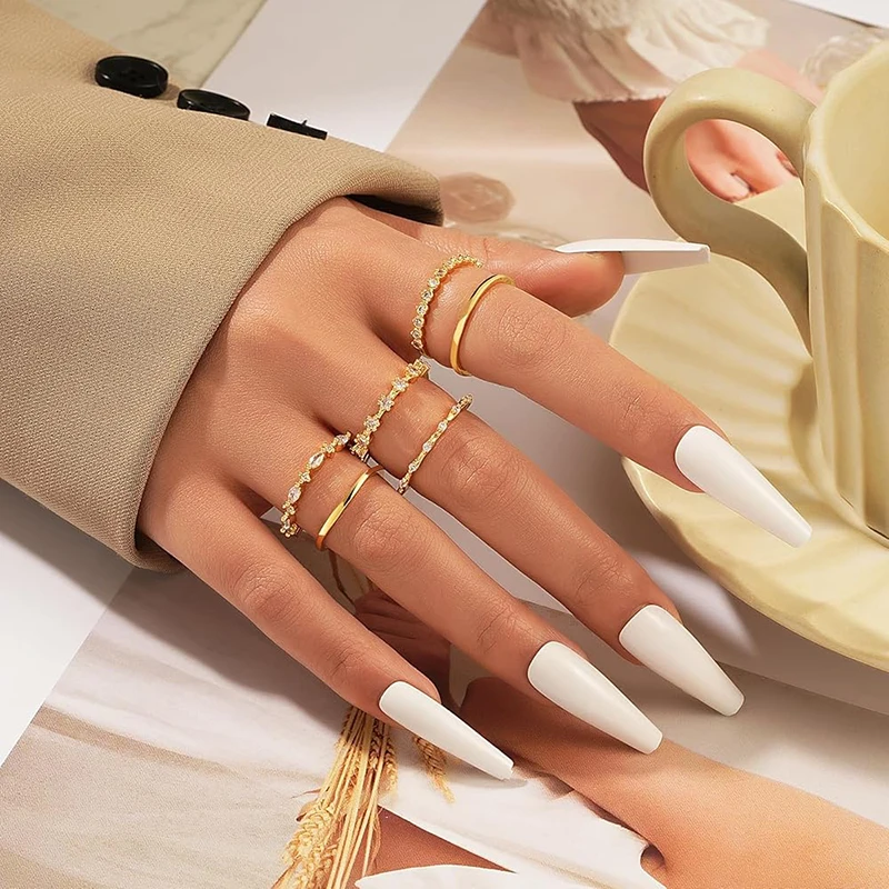 CAOSHI Anillos Apilables de Co - Minimalist Ring Stackable reseña y precio