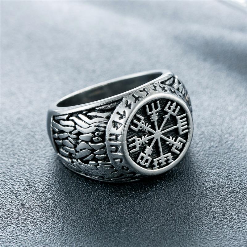 Anillos de runa vikinga Vintag - Mens Signet Ring reseña y precio