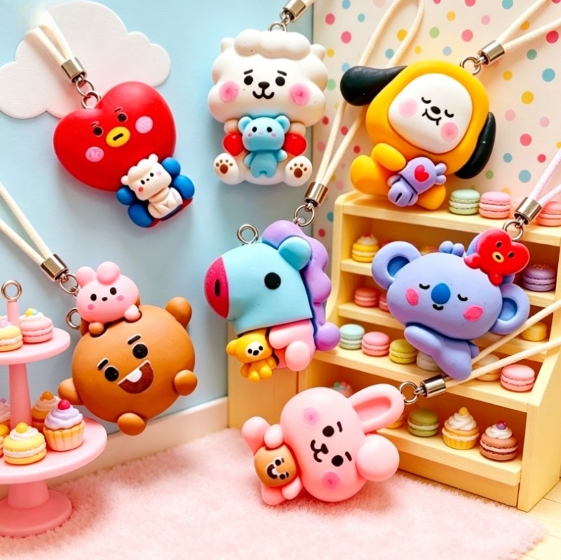 7 piezas de dijes de resina BT - Charm Bracelet Beads reseña y precio