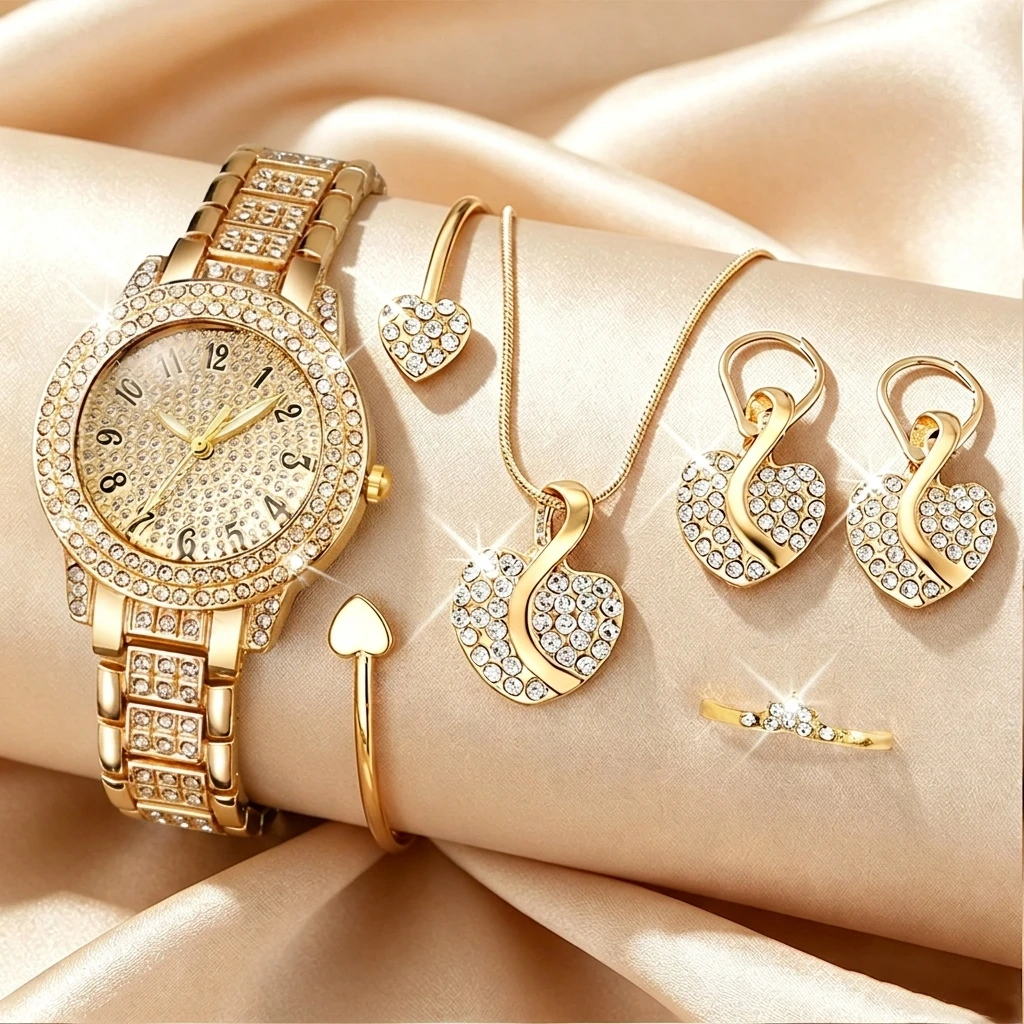 Set de 6 Relojes de Mujer con  - Jewelry Watches For Ladies reseña y precio