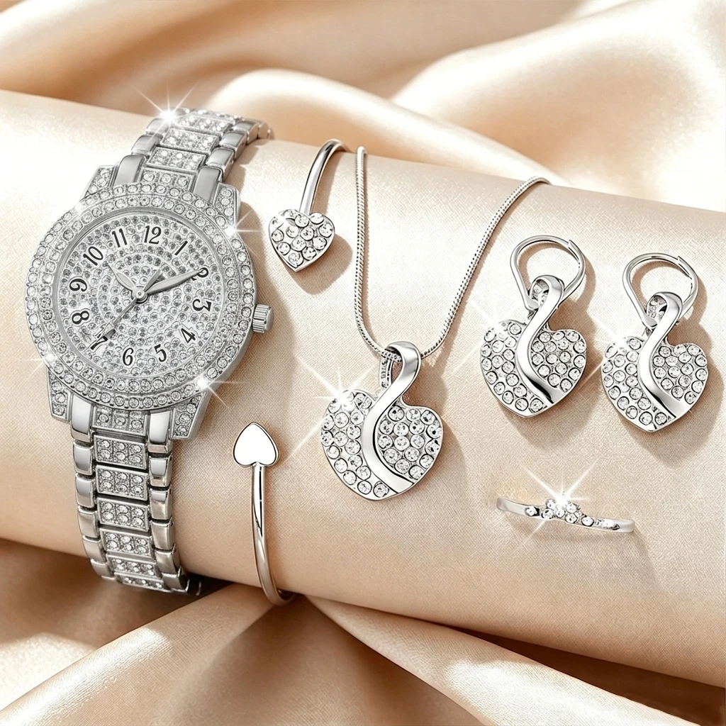 Set de 6 Relojes de Mujer con  - Jewelry Watches For Ladies reseña y precio