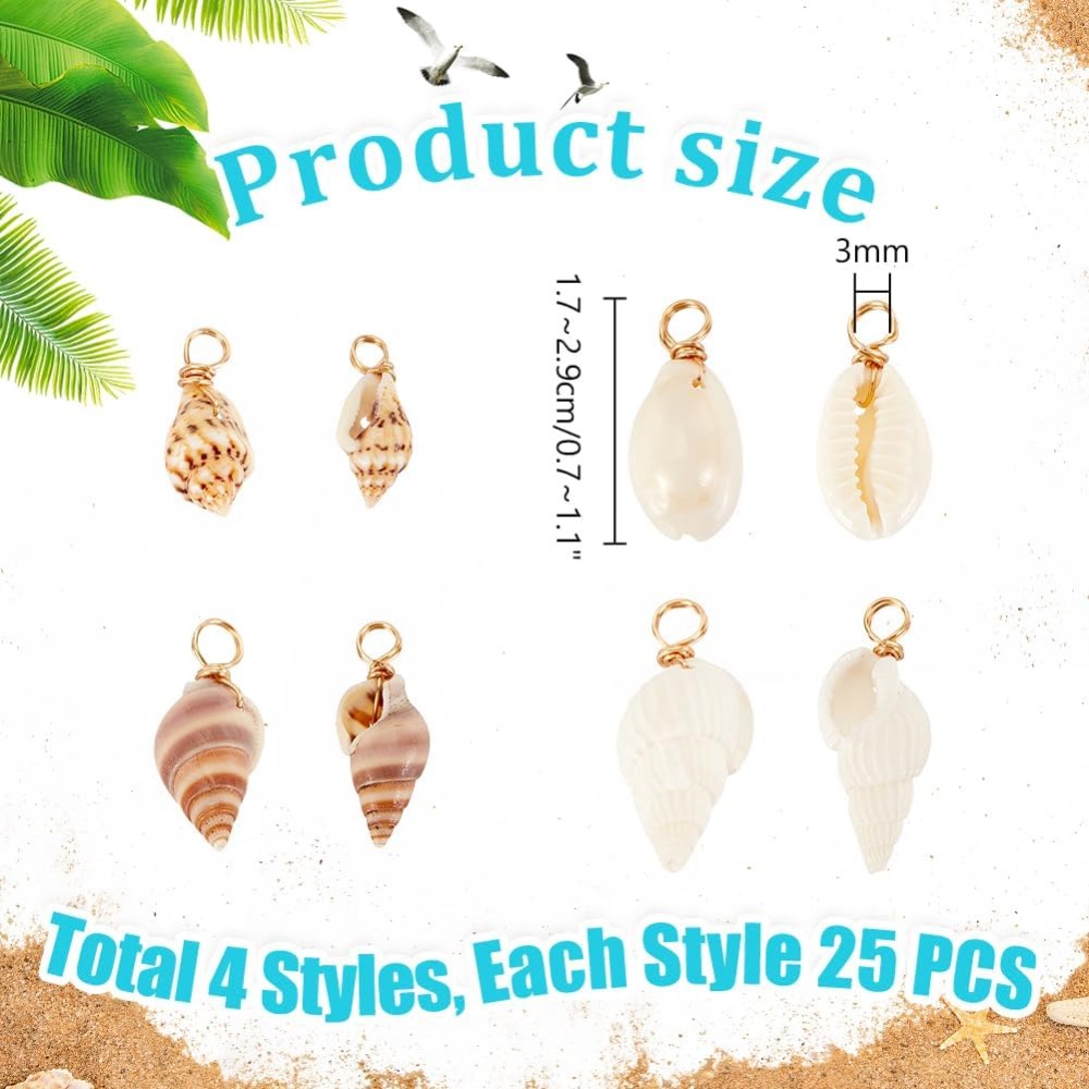 100 Uds. 4 estilos de colgante - Charm Bracelet Beads reseña y precio