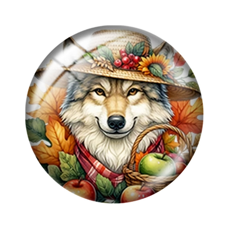 Cabujón de cristal con diseño  - Wolf Jewelry & Watches Tampa Reviews reseña y precio