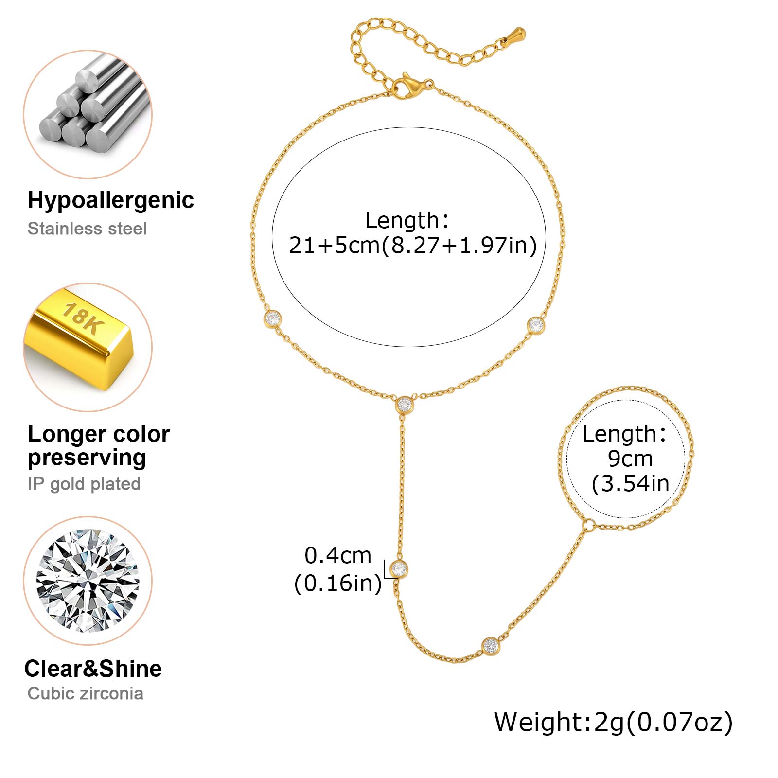 Tobillera de Acero Inoxidable  - Jc Jewelry & Watches Reviews reseña y precio