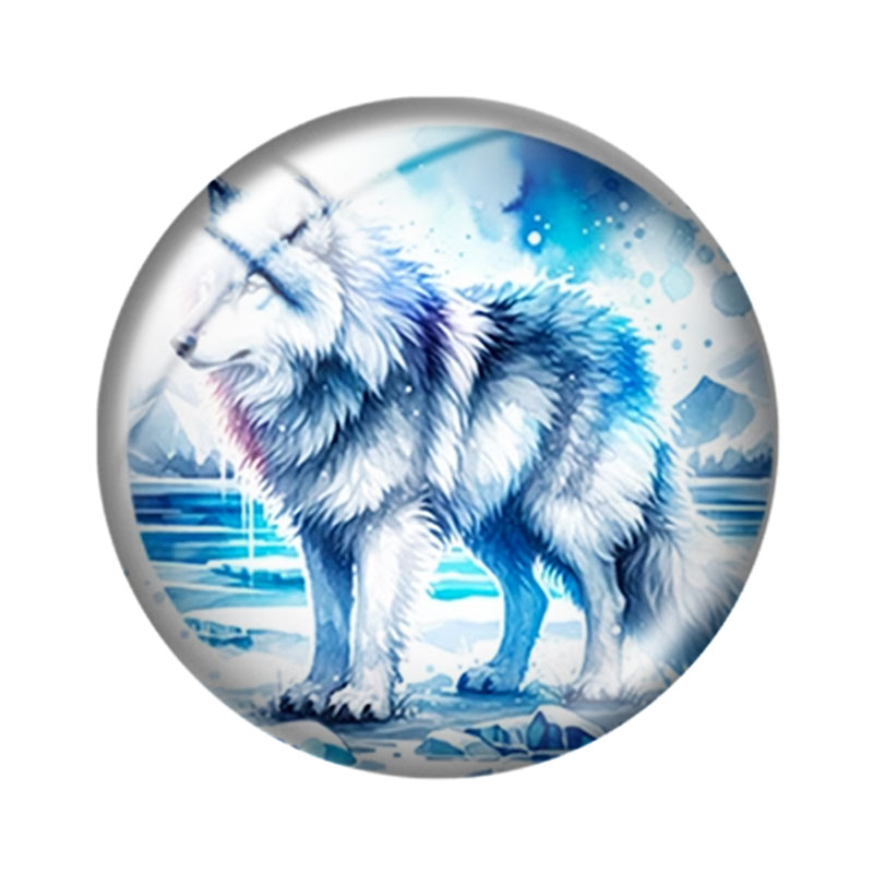 Cabujón de cristal de lobo en  - Wolf Jewelry & Watches Tampa Reviews reseña y precio