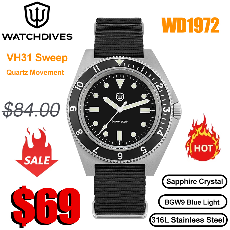 Watchdives WD1972 reloj de cua - Vintage Pocket Watch reseña y precio