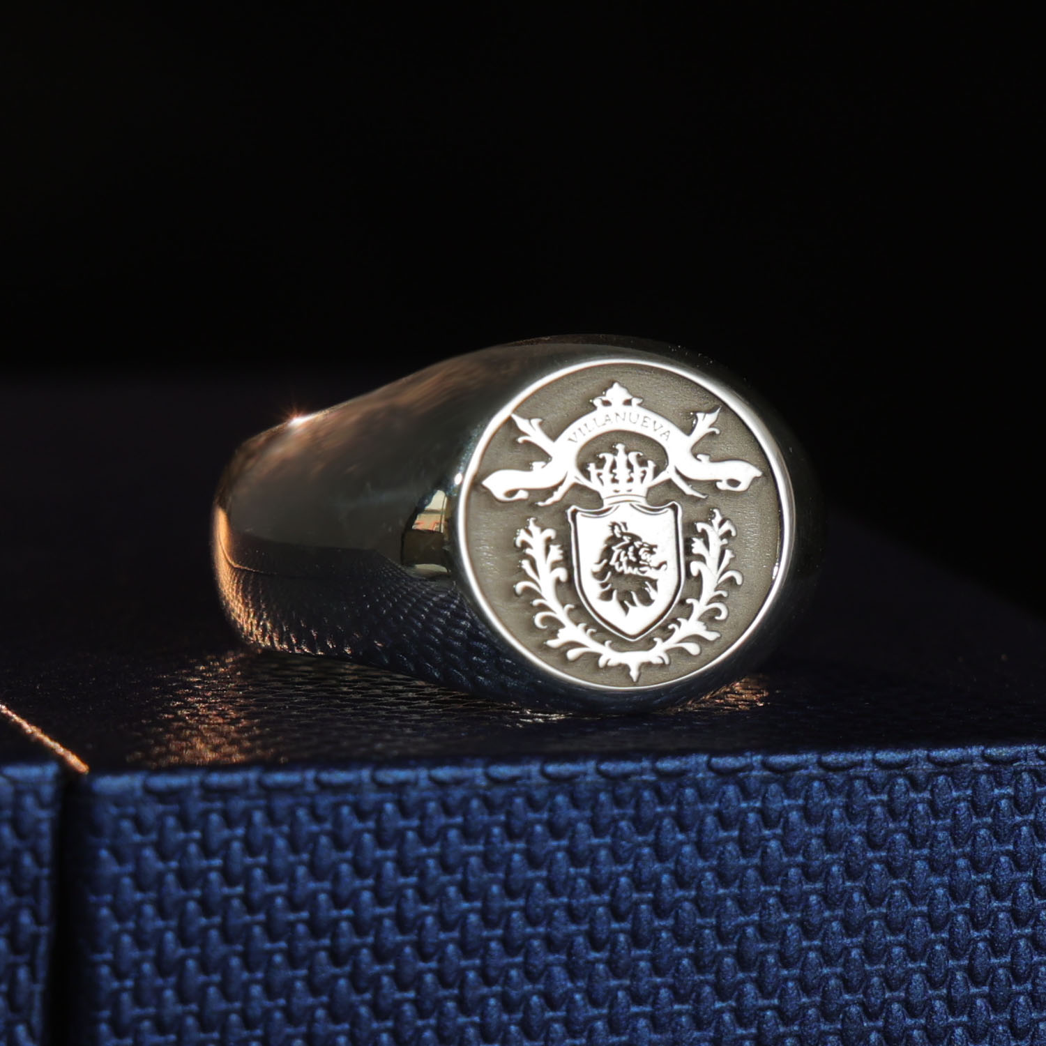 Anillo de Plata Sólida 925 de  - Mens Signet Ring reseña y precio