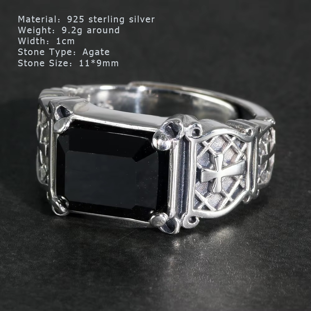 Vintage Punk plata 925 joyería - Mens Signet Ring reseña y precio